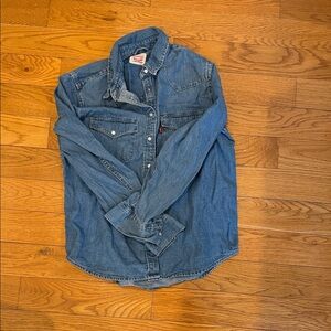 Levi's Blue Denim Button-Down Shirt